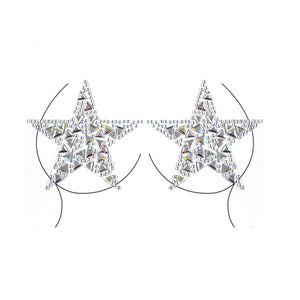 Crystal Stickers Invisible Bra Top Self Adhesive
