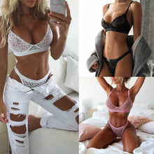 Load image into Gallery viewer, 2019 Women Sexy Lingerie Lace Push-up Bra+G-string Thong Panties Bra