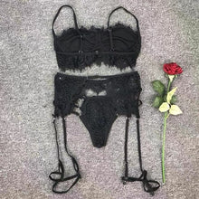 Load image into Gallery viewer, Women Lace Ensemble Soutien