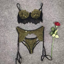 Load image into Gallery viewer, Women Lace Ensemble Soutien