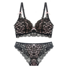 Load image into Gallery viewer, Beauty back no steel ring bra set sexy
