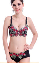 Load image into Gallery viewer, Embroidery  Bra Set Thin Section Sexy Lingerie